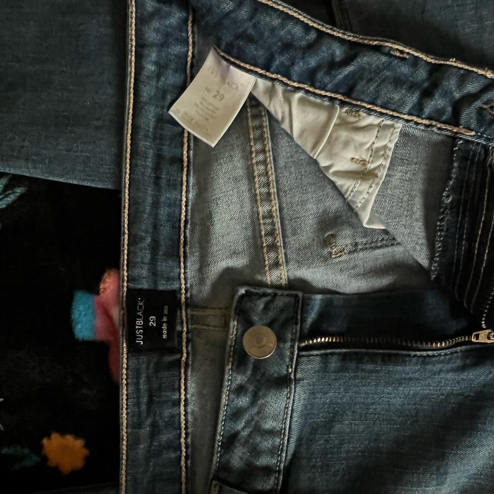 Just Black Dark Blue Skinny Jeans